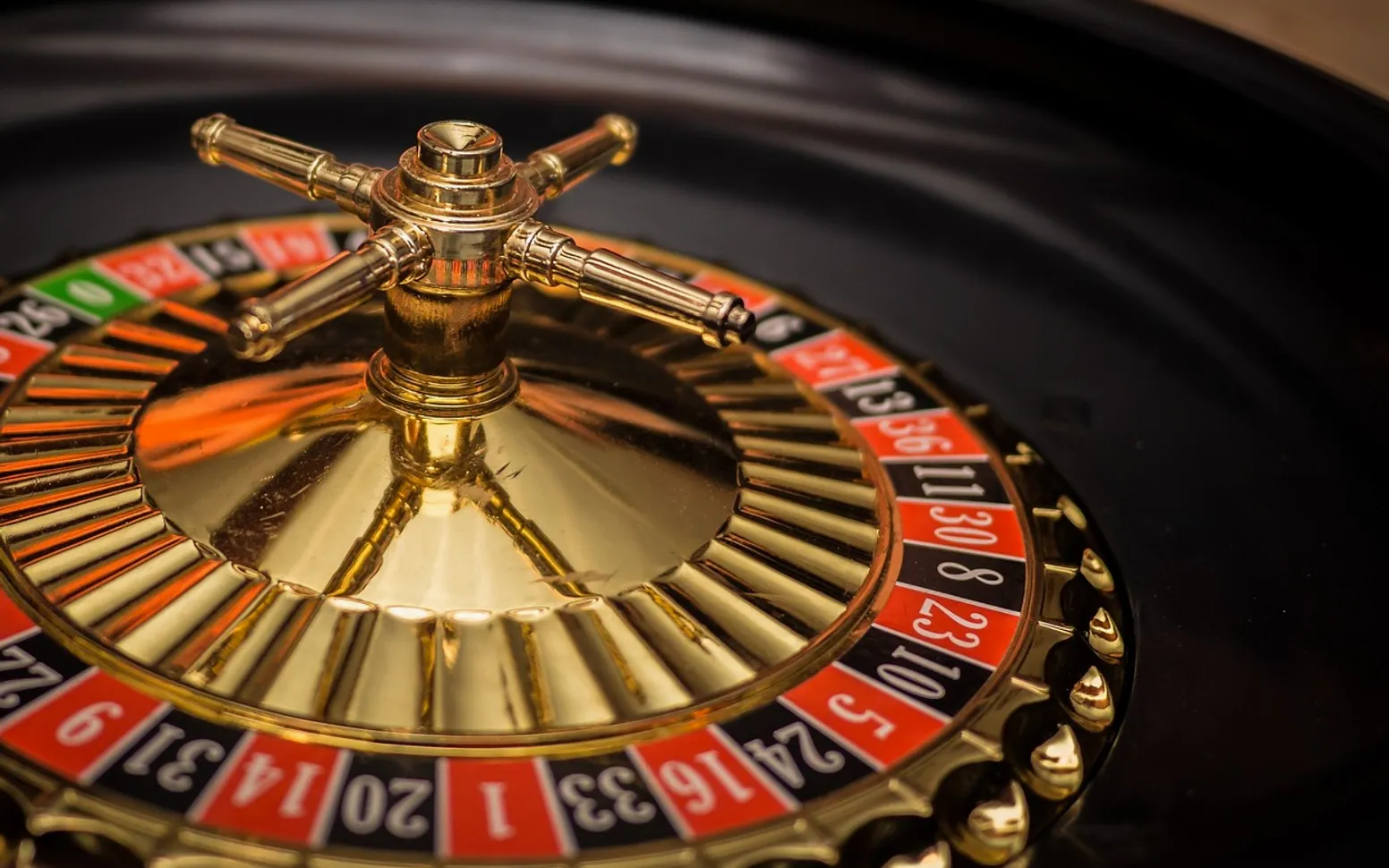 Roulette, casino and black